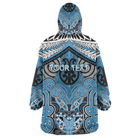 Aotearoa Iwi Ngati Kahungunu Personalised Wearable Blanket Hoodie Maori Kowhaiwhai Pattern LT19 - Polynesian Pride