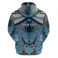 Aotearoa Iwi Ngati Kahungunu Personalised Zip Hoodie Maori Kowhaiwhai Pattern LT19 - Polynesian Pride