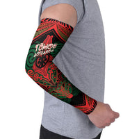 Aotearoa Iwi Tuhoe Personalised Arm Sleeves Maori Kowhaiwhai Pattern LT19 - Polynesian Pride