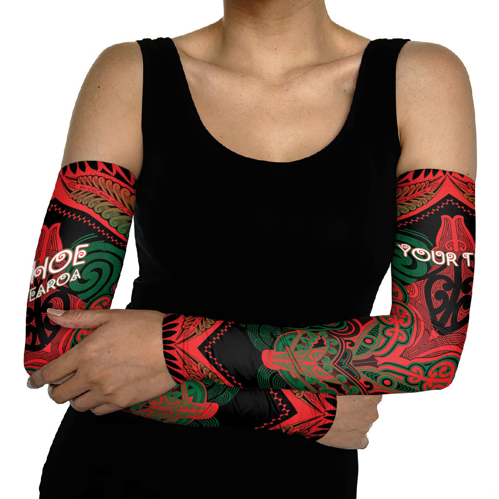 Aotearoa Iwi Tuhoe Personalised Arm Sleeves Maori Kowhaiwhai Pattern LT19 - Polynesian Pride