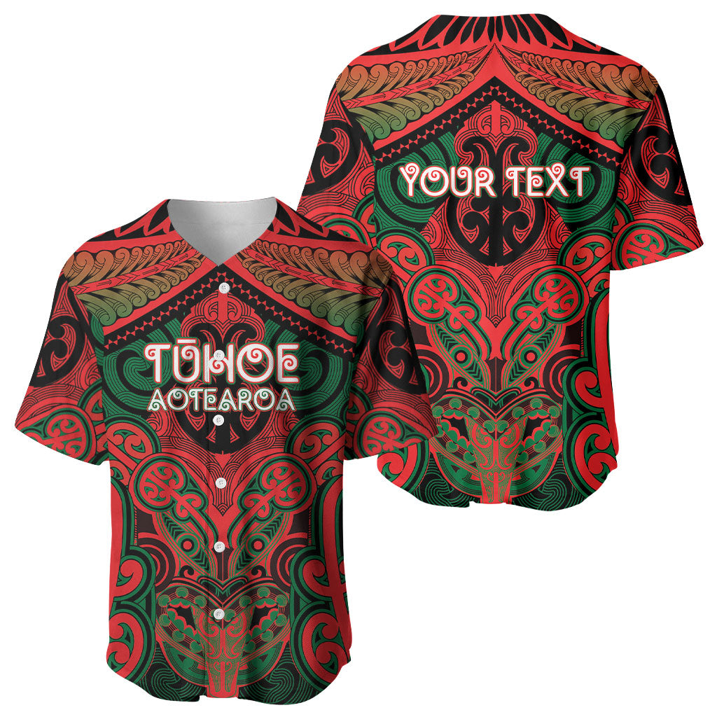 Aotearoa Iwi Tuhoe Personalised Baseball Jersey Maori Kowhaiwhai Pattern LT19 - Polynesian Pride