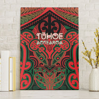 Aotearoa Iwi Tuhoe Canvas Wall Art Maori Kowhaiwhai Pattern LT19 Without Frame Red - Polynesian Pride