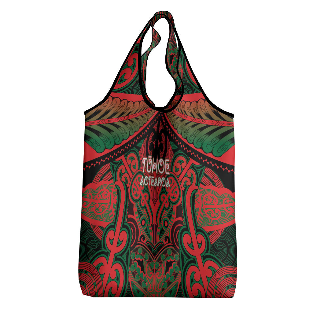 Aotearoa Iwi Tuhoe Grocery Bag Maori Kowhaiwhai Pattern LT19 - Polynesian Pride