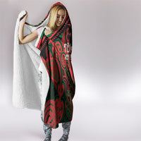 Aotearoa Iwi Tuhoe Hooded Blanket Maori Kowhaiwhai Pattern LT19 - Polynesian Pride