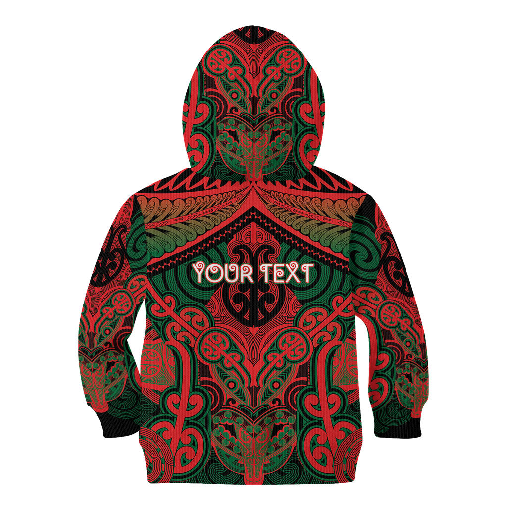 Aotearoa Iwi Tuhoe Personalised Kid Hoodie Maori Kowhaiwhai Pattern LT19 - Polynesian Pride