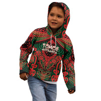 Aotearoa Iwi Tuhoe Personalised Kid Hoodie Maori Kowhaiwhai Pattern LT19 - Polynesian Pride