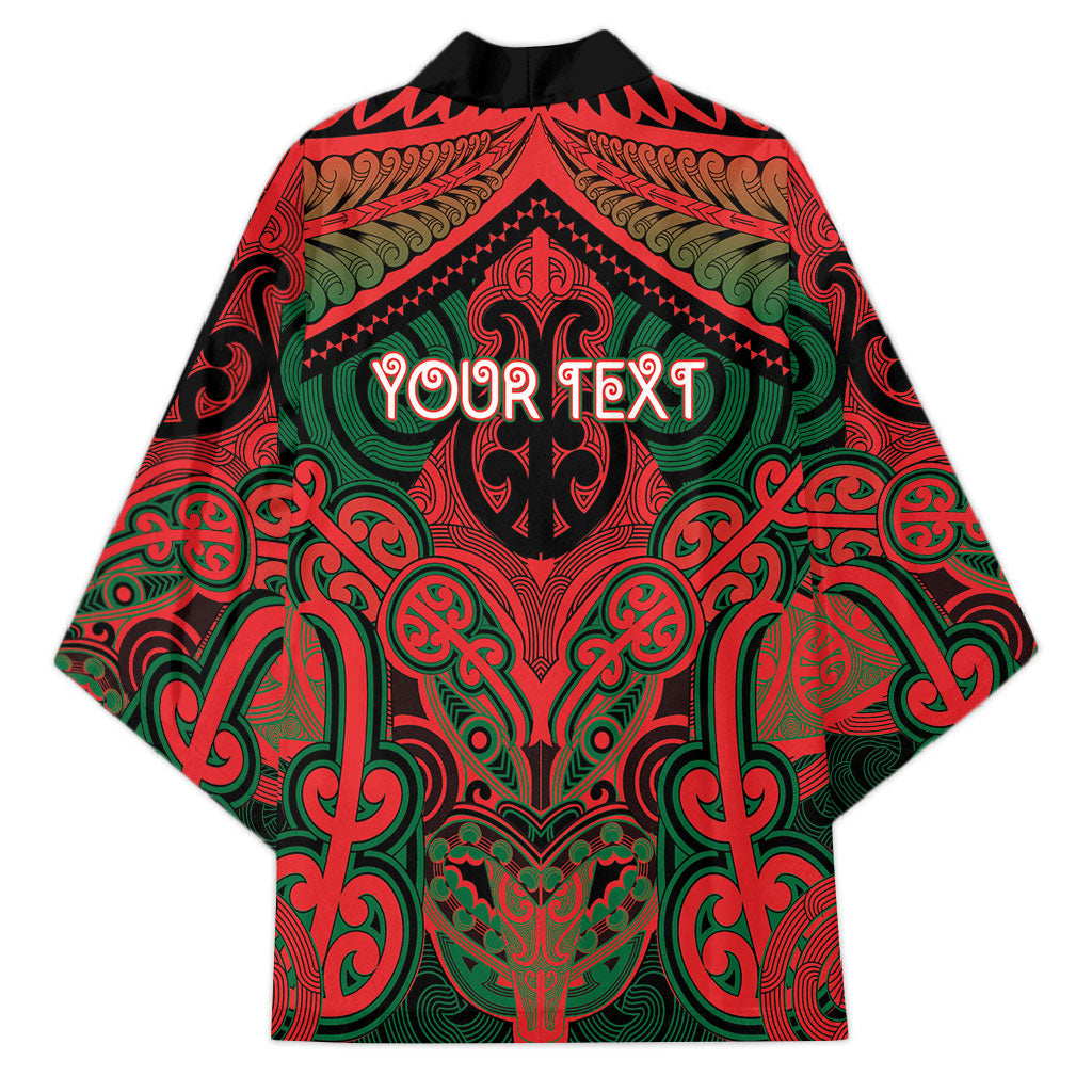 Aotearoa Iwi Tuhoe Personalised Kimono Maori Kowhaiwhai Pattern LT19 - Polynesian Pride