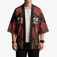 Aotearoa Iwi Tuhoe Personalised Kimono Maori Kowhaiwhai Pattern LT19 - Polynesian Pride