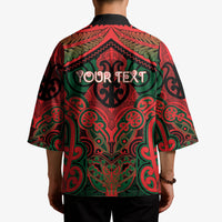 Aotearoa Iwi Tuhoe Personalised Kimono Maori Kowhaiwhai Pattern LT19 - Polynesian Pride