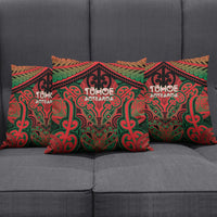 Aotearoa Iwi Tuhoe Pillow Cover Maori Kowhaiwhai Pattern LT19 - Polynesian Pride
