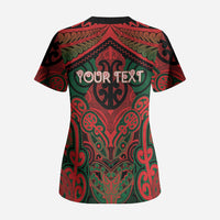 Aotearoa Iwi Tuhoe Personalised Scrub Top Maori Kowhaiwhai Pattern LT19 - Polynesian Pride
