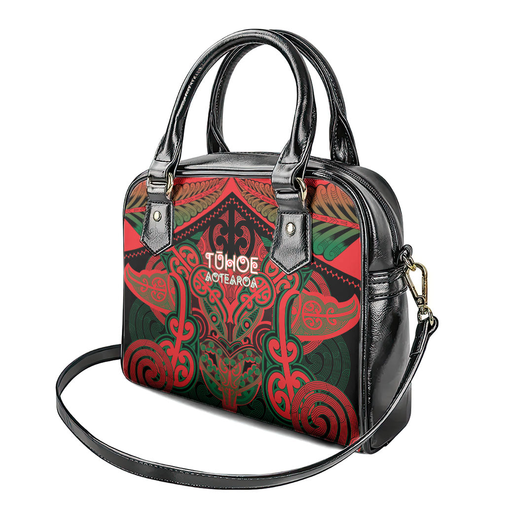 Aotearoa Iwi Tuhoe Shoulder Handbag Maori Kowhaiwhai Pattern LT19 - Polynesian Pride