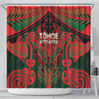 Aotearoa Iwi Tuhoe Shower Curtain Maori Kowhaiwhai Pattern LT19 - Polynesian Pride