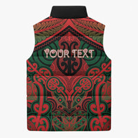 Aotearoa Iwi Tuhoe Personalised Sleeveless Puffer Jacket Maori Kowhaiwhai Pattern LT19 - Polynesian Pride