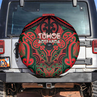 Aotearoa Iwi Tuhoe Spare Tire Cover Maori Kowhaiwhai Pattern LT19 Red - Polynesian Pride