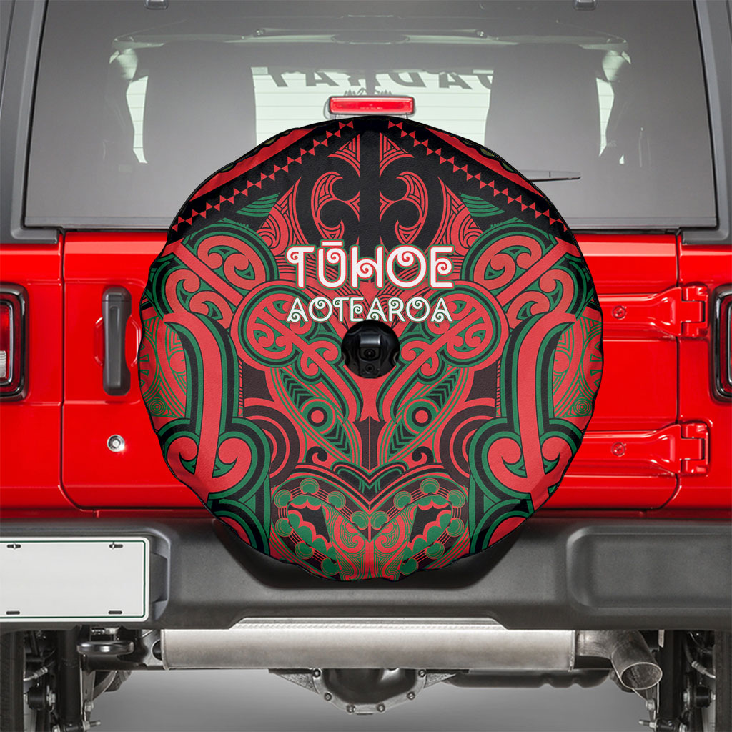 Aotearoa Iwi Tuhoe Spare Tire Cover Maori Kowhaiwhai Pattern LT19 - Polynesian Pride