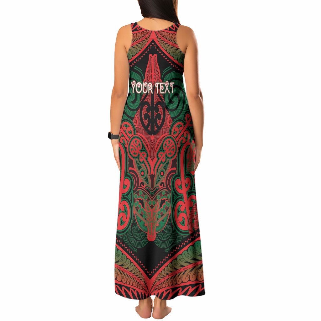 Aotearoa Iwi Tuhoe Personalised Tank Maxi Dress Maori Kowhaiwhai Pattern LT19 - Polynesian Pride