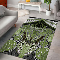Aotearoa Iwi Whakatohea Area Rug Maori Kowhaiwhai Pattern LT19 - Polynesian Pride