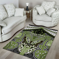 Aotearoa Iwi Whakatohea Area Rug Maori Kowhaiwhai Pattern LT19 - Polynesian Pride