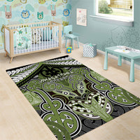 Aotearoa Iwi Whakatohea Area Rug Maori Kowhaiwhai Pattern LT19 - Polynesian Pride