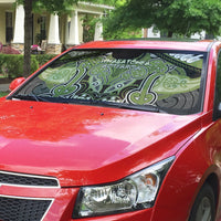 Aotearoa Iwi Whakatohea Auto Sun Shade Maori Kowhaiwhai Pattern LT19 - Polynesian Pride