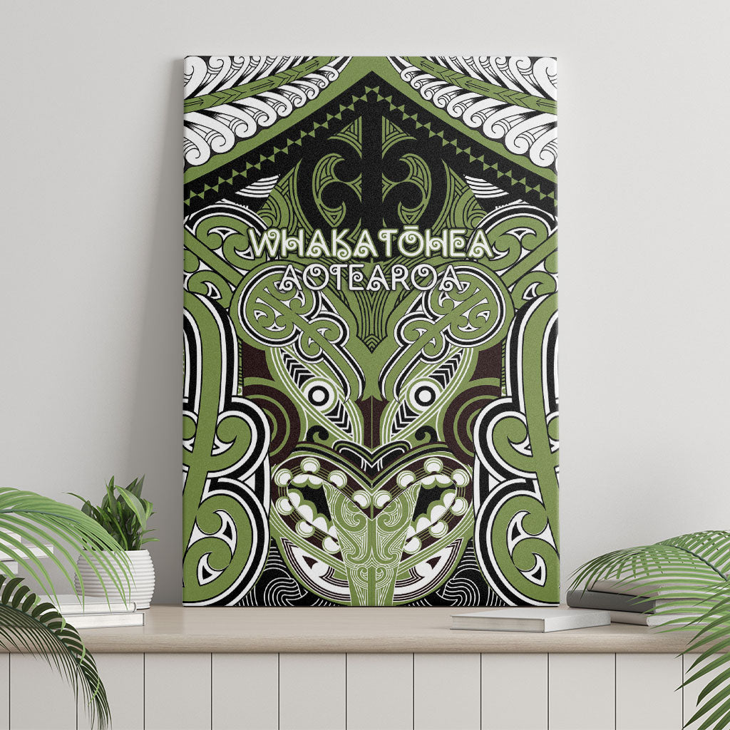 Aotearoa Iwi Whakatohea Canvas Wall Art Maori Kowhaiwhai Pattern LT19 - Polynesian Pride