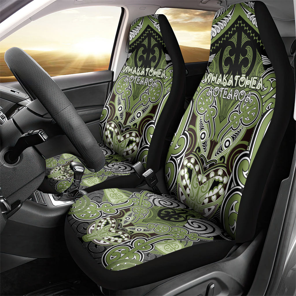 Aotearoa Iwi Whakatohea Car Seat Cover Maori Kowhaiwhai Pattern LT19 - Polynesian Pride