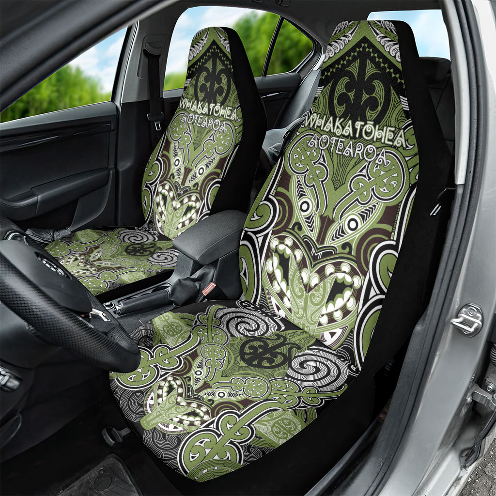 Aotearoa Iwi Whakatohea Car Seat Cover Maori Kowhaiwhai Pattern LT19 - Polynesian Pride