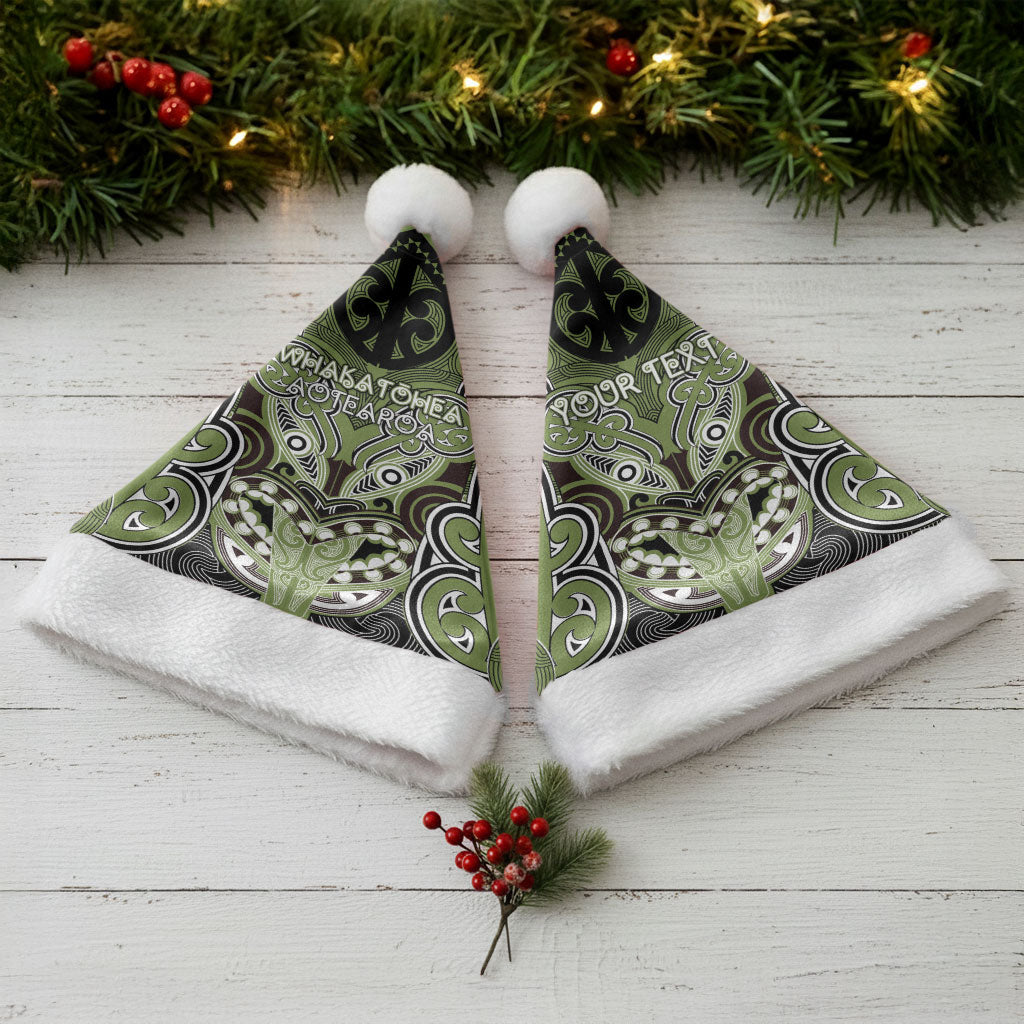Aotearoa Iwi Whakatohea Personalised Christmas Santa Hat Maori Kowhaiwhai Pattern LT19 - Polynesian Pride