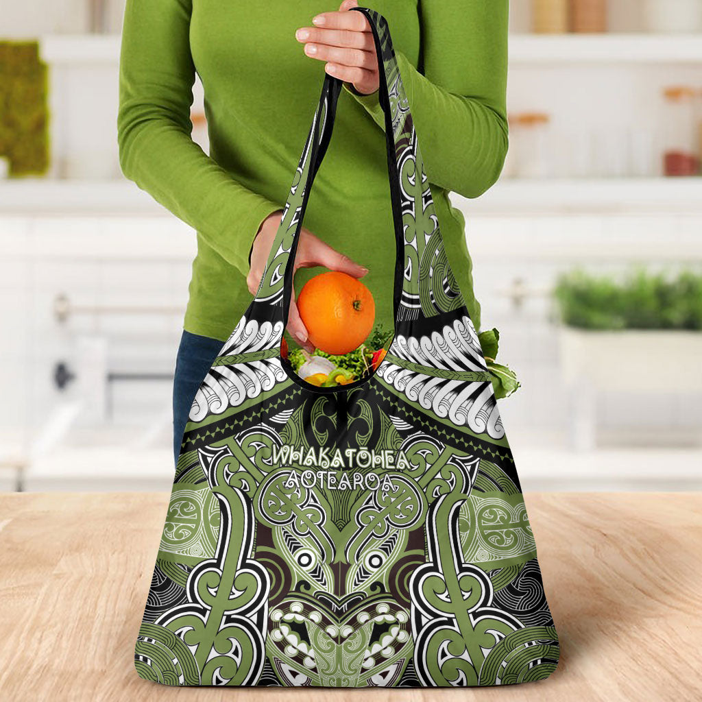 Aotearoa Iwi Whakatohea Grocery Bag Maori Kowhaiwhai Pattern LT19 - Polynesian Pride