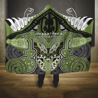 Aotearoa Iwi Whakatohea Hooded Blanket Maori Kowhaiwhai Pattern LT19 - Polynesian Pride