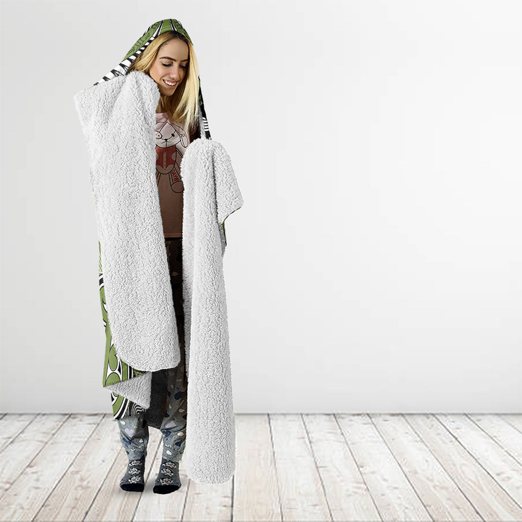 Aotearoa Iwi Whakatohea Hooded Blanket Maori Kowhaiwhai Pattern LT19 - Polynesian Pride
