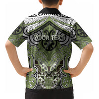 Aotearoa Iwi Whakatohea Personalised Kid Hawaiian Shirt Maori Kowhaiwhai Pattern LT19 - Polynesian Pride