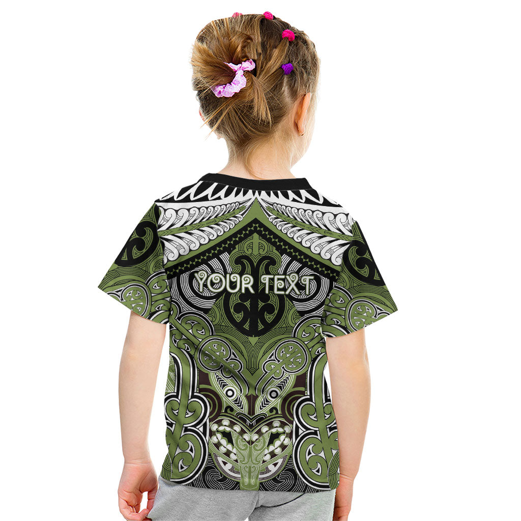 Aotearoa Iwi Whakatohea Personalised Kid T Shirt Maori Kowhaiwhai Pattern LT19 - Polynesian Pride