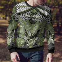 Aotearoa Iwi Whakatohea Personalised Ugly Christmas Sweater Maori Kowhaiwhai Pattern LT19 - Polynesian Pride