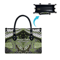 Aotearoa Iwi Whakatohea Leather Bag Maori Kowhaiwhai Pattern LT19 - Polynesian Pride
