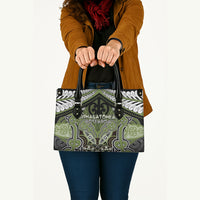 Aotearoa Iwi Whakatohea Leather Bag Maori Kowhaiwhai Pattern LT19 - Polynesian Pride