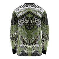Aotearoa Iwi Whakatohea Personalised Long Sleeve Shirt Maori Kowhaiwhai Pattern LT19 - Polynesian Pride