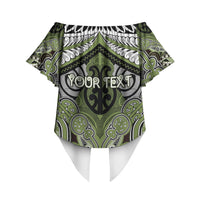 Aotearoa Iwi Whakatohea Personalised Off Shoulder Wrap Waist Top Maori Kowhaiwhai Pattern LT19 - Polynesian Pride