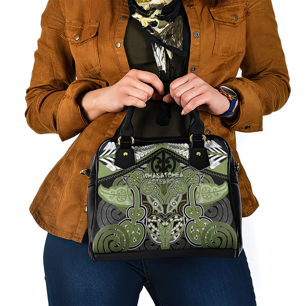 Aotearoa Iwi Whakatohea Shoulder Handbag Maori Kowhaiwhai Pattern LT19 - Polynesian Pride
