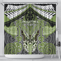 Aotearoa Iwi Whakatohea Shower Curtain Maori Kowhaiwhai Pattern LT19 - Polynesian Pride