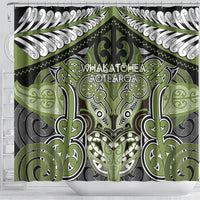 Aotearoa Iwi Whakatohea Shower Curtain Maori Kowhaiwhai Pattern LT19 - Polynesian Pride