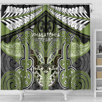 Aotearoa Iwi Whakatohea Shower Curtain Maori Kowhaiwhai Pattern LT19 - Polynesian Pride