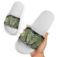 Aotearoa Iwi Whakatohea Slide Sandals Maori Kowhaiwhai Pattern LT19 - Polynesian Pride