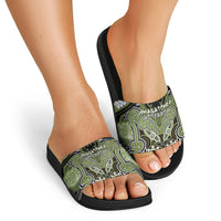 Aotearoa Iwi Whakatohea Slide Sandals Maori Kowhaiwhai Pattern LT19 - Polynesian Pride