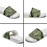 Aotearoa Iwi Whakatohea Slide Sandals Maori Kowhaiwhai Pattern LT19 - Polynesian Pride