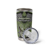 Aotearoa Iwi Whakatohea Personalised Tumbler Cup Maori Kowhaiwhai Pattern LT19 - Polynesian Pride