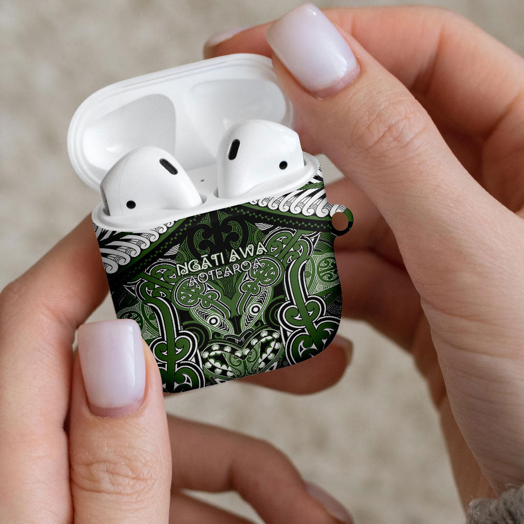 Aotearoa Iwi Ngati Awa AirPods Case Maori Kowhaiwhai Pattern LT19 - Polynesian Pride