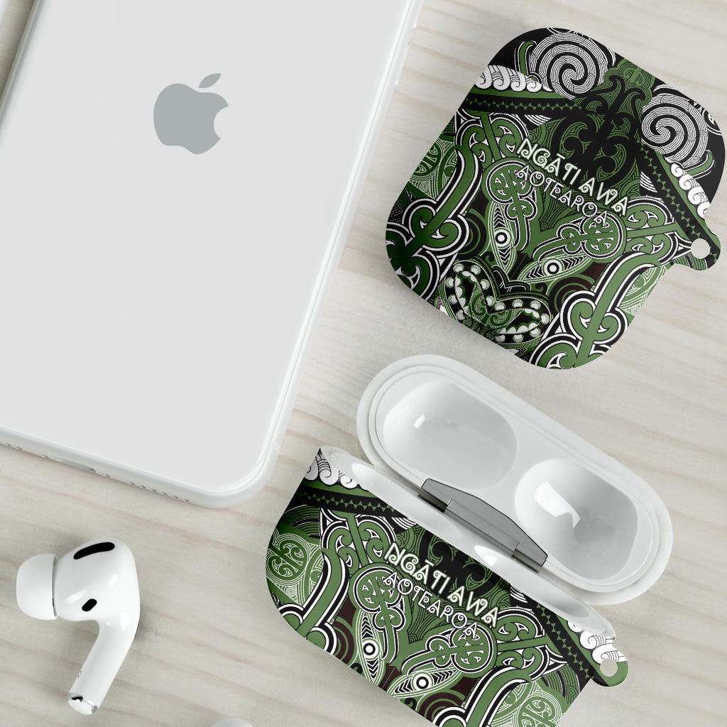 Aotearoa Iwi Ngati Awa AirPods Case Maori Kowhaiwhai Pattern LT19 - Polynesian Pride