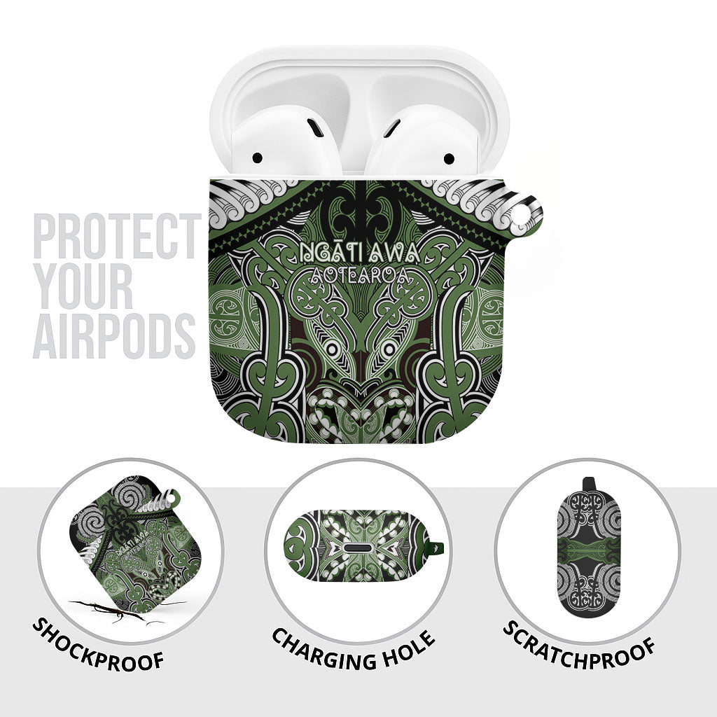 Aotearoa Iwi Ngati Awa AirPods Case Maori Kowhaiwhai Pattern LT19 - Polynesian Pride